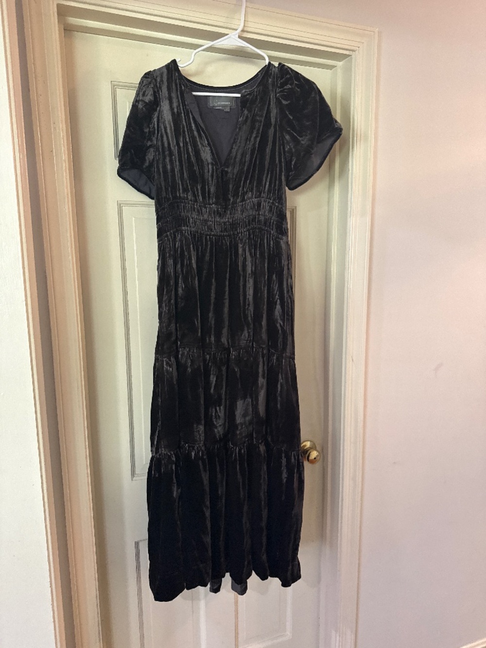 Anthropologie The Somerset Maxi Dress Velvet Edition